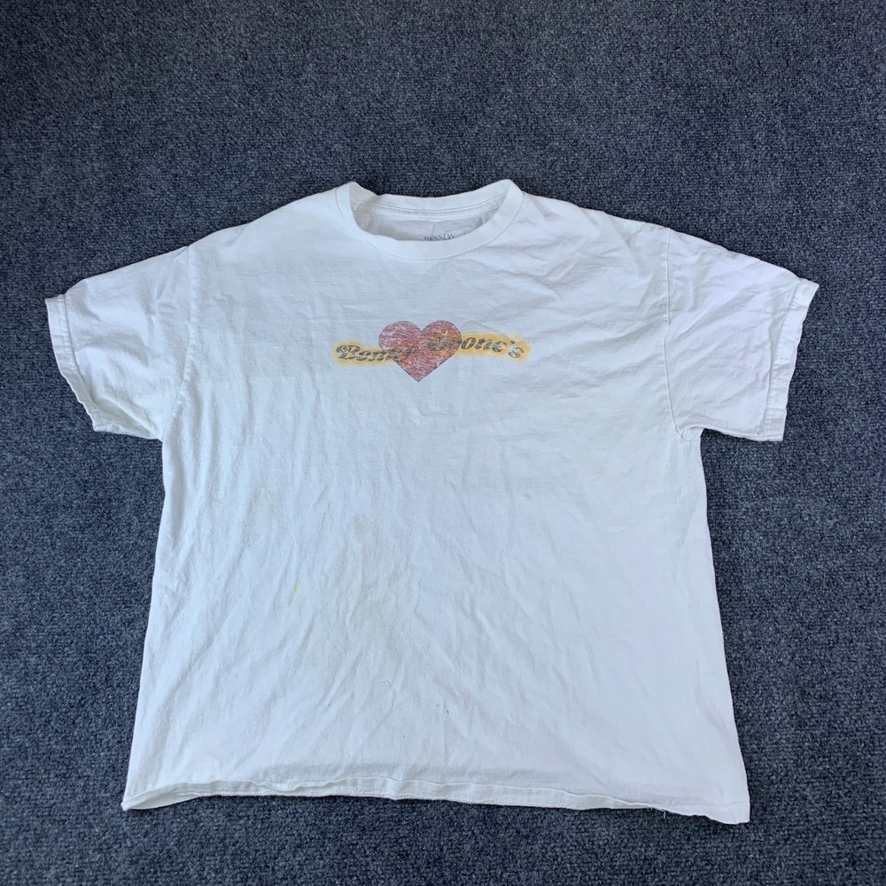 Benson Boone American Heart T-Shirt Mens Large White Good 2023 Tour Graphic